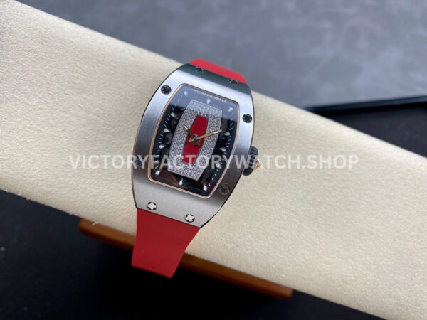 BBA Factory Richard Mille RM 07 31.4mm Steel Red Rubber Strap Skeletonized Red Dial (7) BBA Factory Richard Mille RM 07 31.4mm Steel Red Rubber Strap Skeletonized Red Dial