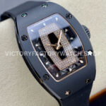 BBA Factory Richard Mille RM 07 31.4mm Titanium Black Ceramic Black Rubber Strap Skeletonized Black Dial