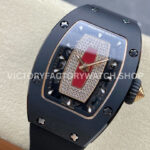 BBA Factory Richard Mille RM 07 31.4mm Titanium Black Ceramic Black Rubber Strap Skeletonized Black Dial