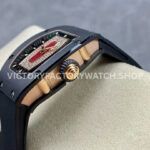BBA Factory Richard Mille RM 07 31.4mm Titanium Black Ceramic Black Rubber Strap Skeletonized Black Dial
