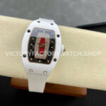 BBA Factory Richard Mille RM07 31.4mm Titanium&Carbon Fiber White Rubber Strap Skeletonized Black BBA Factory Richard Mille RM 07 31.4mm Titanium White Ceramic White Rubber Strap Skeletonized Black Dial