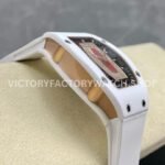 BBA Factory Richard Mille RM07 31.4mm Titanium&Carbon Fiber White Rubber Strap Skeletonized Black (8) BBA Factory Richard Mille RM 07 31.4mm Titanium White Ceramic White Rubber Strap Skeletonized Black Dial