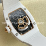 BBA Factory Richard Mille RM07 31.4mm Titanium&Carbon Fiber White Rubber Strap Skeletonized Dial (2) BBA Factory Richard Mille RM 07 31.4mm Titanium White Ceramic White Rubber Strap Skeletonized Dial