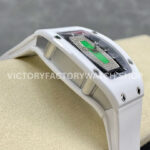 BBA Factory Richard Mille RM 07 31.4mm Titanium White Ceramic White Rubber Strap Skeletonized Grey Dial