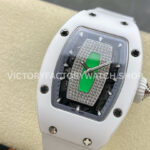 BBA Factory Richard Mille RM 07 31.4mm Titanium White Ceramic White Rubber Strap Skeletonized Grey Dial