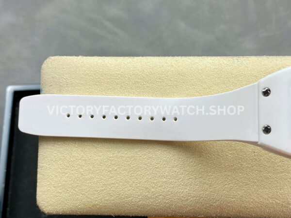 BBA Factory Richard Mille RM 07 31.4mm Titanium White Ceramic White Rubber Strap Skeletonized Grey Dial