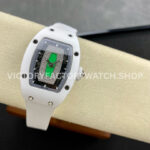 BBA Factory Richard Mille RM 07 31.4mm Titanium White Ceramic White Rubber Strap Skeletonized Grey Dial