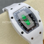 BBA Factory Richard Mille RM 07 31.4mm Titanium White Ceramic White Rubber Strap Skeletonized Grey Dial