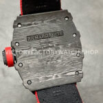 BBR Factory Richard Mille 42mm RM35-01 Black Carbon Fiber Red Canvas Strap Black Skeletonized (2) BBR Factory Richard Mille RM 35-01 42mm Black Carbon Fiber Red Canvas Strap Black Skeletonized