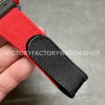 BBR Factory Richard Mille 42mm RM35-01 Black Carbon Fiber Red Canvas Strap Black Skeletonized (3) BBR Factory Richard Mille RM 35-01 42mm Black Carbon Fiber Red Canvas Strap Black Skeletonized