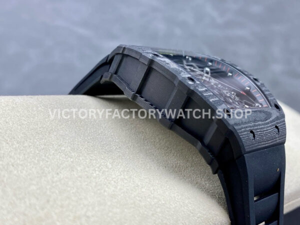 BBR Factory Richard Mille 44.5mm RM35-02 Black Carbon Fiber Black Rubber Strap Black Skeletonize (1) BBR Factory Richard Mille RM 35-02 44.5mm Black Carbon Fiber Black Rubber Strap Black Skeletonized Dial