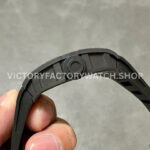 BBR Factory Richard Mille RM 055 43mm Black Carbon Fiber Black Rubber Strap Black Skeletonized Dial