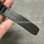BBR Factory Richard Mille RM 055 43mm Black Carbon Fiber Black Rubber Strap White Skeletonized Dial