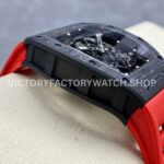 BBR Factory Richard Mille RM 055 43mm Black Carbon Fiber Red Rubber Strap Black Skeletonized Di (8) BBR Factory Richard Mille RM 055 43mm Black Carbon Fiber Red Rubber Strap Black Skeletonized Dial