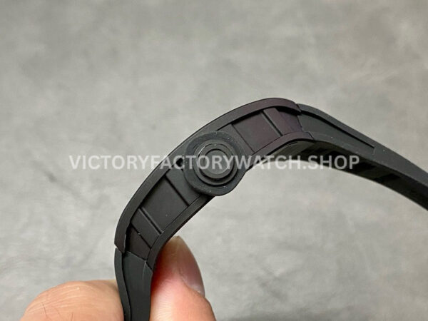BBR Factory Richard Mille RM 055 43mm Black Ceramics Black Rubber Strap Black Skeletonized Dial