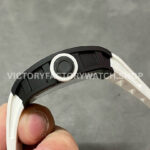 BBR Factory Richard Mille RM 055 43mm Black Ceramics White Rubber Strap White Skeletonized Dial ( (5) BBR Factory Richard Mille RM 055 43mm Black Ceramics White Rubber Strap White Skeletonized Dial