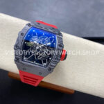 BBR Factory Richard Mille RM 35-01 Rafael Nadal 44.5mm Carbon Fiber Rubber Strap Skeletonized (3) BBR Factory Richard Mille Rafael Nadal RM 35-01 42mm Carbon Fiber Rubber Strap Skeletonized Dial