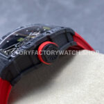 BBR Factory Richard Mille RM 35-01 Rafael Nadal 44.5mm Carbon Fiber Rubber Strap Skeletonized (7) BBR Factory Richard Mille Rafael Nadal RM 35-01 42mm Carbon Fiber Rubber Strap Skeletonized Dial