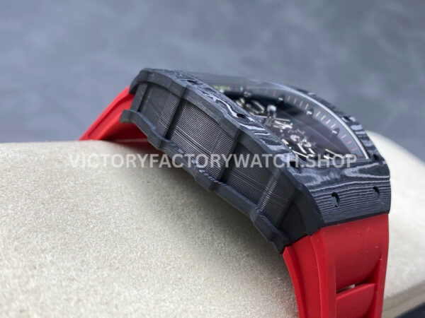 BBR Factory Richard Mille RM 35-01 Rafael Nadal 44.5mm Carbon Fiber Rubber Strap Skeletonized (9) BBR Factory Richard Mille Rafael Nadal RM 35-01 42mm Carbon Fiber Rubber Strap Skeletonized Dial