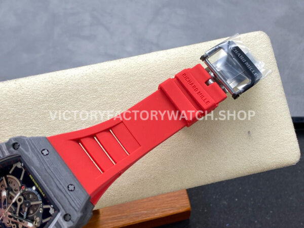 BBR Factory Richard Mille RM 35-01 Rafael Nadal 44.5mm Carbon Fiber Rubber Strap Skeletonized D (1) BBR Factory Richard Mille Rafael Nadal RM 35-01 42mm Carbon Fiber Rubber Strap Skeletonized Dial