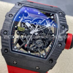 BBR Factory Richard Mille RM 35-02 44.5mm Black Carbon Fiber Red Rubber Strap Black Skeletoniz (5) BBR Factory Richard Mille RM 35-02 44.5mm Black Carbon Fiber Red Rubber Strap Black Skeletonized Dial