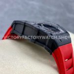 BBR Factory Richard Mille RM 35-02 44.5mm Black Carbon Fiber Red Rubber Strap Black Skeletoniz (8) BBR Factory Richard Mille RM 35-02 44.5mm Black Carbon Fiber Red Rubber Strap Black Skeletonized Dial
