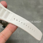 BBR Factory Richard Mille RM 35-02 44.5mm Black Carbon Fiber White Rubber Strap Black Skeletonized Dial