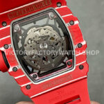 BBR Factory Richard Mille RM 35-02 44.5mm Red Carbon Fiber Red Rubber Strap Black Skeletonized D (7) BBR Factory Richard Mille RM 35-02 44.5mm Red Carbon Fiber Red Rubber Strap Black Skeletonized Dial
