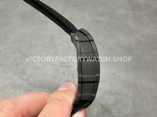 BBR Factory Richard Mille RM35-01 Black Carbon Fiber Black Canvas Strap Black Skeletonized (3) BBR Factory Richard Mille RM 35-01 42mm Black Carbon Fiber Black Canvas Strap Black Skeletonized