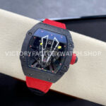BBR Factory Richard Mille Tourbillon RM27-03 40mm Black Carbon Case Textile Strap Skeletoniz (5) BBR Factory Richard Mille Tourbillon RM 27-03 42mm Black Carbon Fiber Textile Strap Skeletonized Dial
