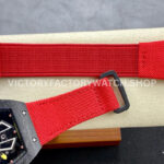 BBR Factory Richard Mille Tourbillon RM27-03 40mm Black Carbon Case Textile Strap Skeletoniz (8) BBR Factory Richard Mille Tourbillon RM 27-03 42mm Black Carbon Fiber Textile Strap Skeletonized Dial