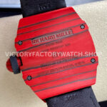 BBR Factory Richard Mille Tourbillon RM27-03 40mm Red Carbon Case Textile Strap Skeletonized D (4) BBR Factory Richard Mille Tourbillon RM 27-03 42mm Red Carbon Fiber Textile Strap Skeletonized Dial