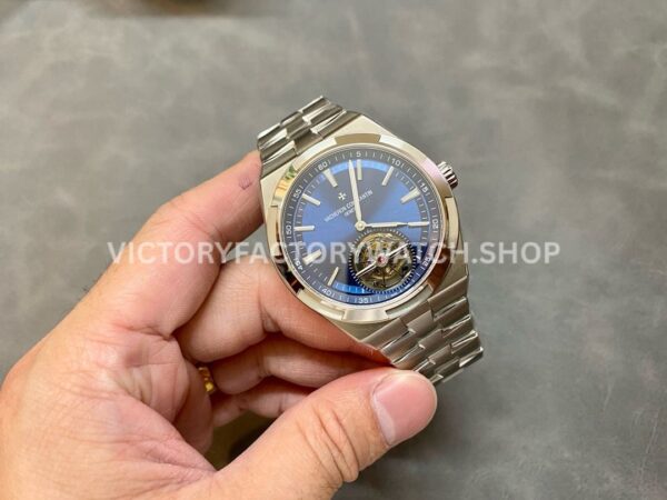 BBR Factory Vacheron Constantin Overseas Tourbillon 6000V-110A-B544 42.5mm Full Steel Blue Dial (1 (6) BBR Factory Vacheron Constantin Overseas Tourbillon 6000V/110A-B544 42.5mm Full Steel Blue Dial