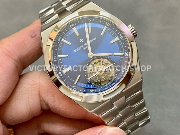 BBR Factory Vacheron Constantin Overseas Tourbillon 6000V-110A-B544 42.5mm Full Steel Blue Dial (1) BBR Factory Vacheron Constantin Overseas Tourbillon 6000V/110A-B544 42.5mm Full Steel Blue Dial