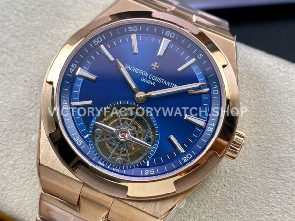 BBR Factory Vacheron Constantin Overseas Tourbillon 6000V-110R-B733 42.5mm Full Rose Gold Blue (3) BBR Factory Vacheron Constantin Overseas Tourbillon 6000V/110R-B733 42.5mm Full Rose Gold Blue Dial