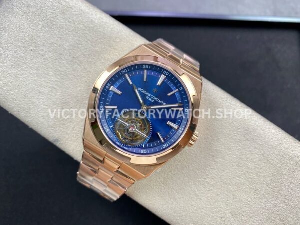 BBR Factory Vacheron Constantin Overseas Tourbillon 6000V-110R-B733 42.5mm Full Rose Gold Blue (4) BBR Factory Vacheron Constantin Overseas Tourbillon 6000V/110R-B733 42.5mm Full Rose Gold Blue Dial