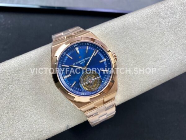 BBR Factory Vacheron Constantin Overseas Tourbillon 6000V-110R-B733 42.5mm Full Rose Gold Blue (8) BBR Factory Vacheron Constantin Overseas Tourbillon 6000V/110R-B733 42.5mm Full Rose Gold Blue Dial