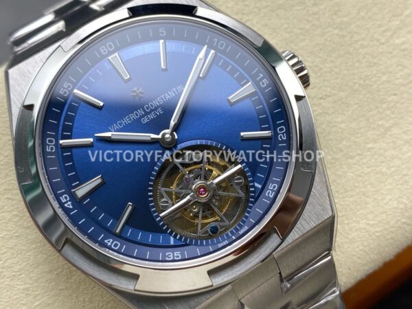 BBS Factory Vacheron Constantin Overseas Tourbillon 6000V110A-B544 42.5mm Full Steel Blue Dial (10) BBS Factory Vacheron Constantin Overseas Tourbillon 6000/V110A-B544 42.5mm Full Steel Blue Dial