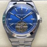 BBS Factory Vacheron Constantin Overseas Tourbillon 6000V110A-B544 42.5mm Full Steel Blue Dial (4) BBS Factory Vacheron Constantin Overseas Tourbillon 6000V 110A B544 full steel blue dial replica watch