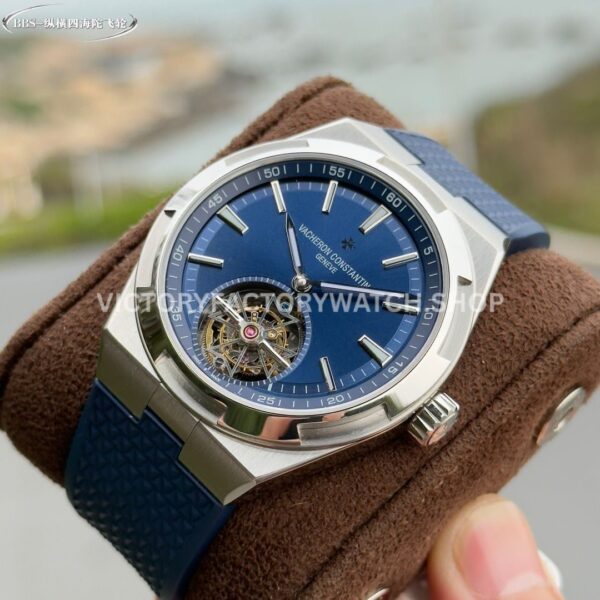 BBS Factory Vacheron Constantin Overseas Tourbillon 6000V110A-B544 42.5mm Rubber Strap Blue Dial (1) BBS Factory Vacheron Constantin Overseas Tourbillon 6000V/110A-B544 42.5mm Rubber Strap Blue Dial