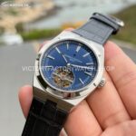 BBS Factory Vacheron Constantin Overseas Tourbillon 6000V110A-B544 Leather Strap Blue Dial (5) BBS Factory Vacheron Constantin Overseas Tourbillon 6000V/110A-B544 Leather Strap Blue Dial