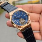 BBS Factory Vacheron Constantin Overseas Tourbillon 6000V110R-B733 42.5mm Rose Gold Leather Str ( (3) BBS Factory Vacheron Constantin Overseas Tourbillon 6000V/110R-B733 42.5mm Rose Gold Leather Strap Blue Dial