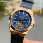 BBS Factory Vacheron Constantin Overseas Tourbillon 6000V110R-B733 42.5mm Rose Gold Leather Str ( (5) BBS Factory Vacheron Constantin Overseas Tourbillon 6000V/110R-B733 42.5mm Rose Gold Leather Strap Blue Dial