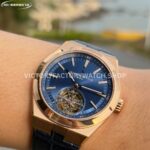 BBS Factory Vacheron Constantin Overseas Tourbillon 6000V110R-B733 42.5mm Rose Gold Leather Str ( (9) BBS Factory Vacheron Constantin Overseas Tourbillon 6000V/110R-B733 42.5mm Rose Gold Leather Strap Blue Dial