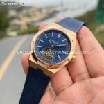 BBS Factory Vacheron Constantin Overseas Tourbillon 6000V110R-B733 42.5mm Rose Gold Rubber Strap (1) BBS Factory Vacheron Constantin Overseas Tourbillon 6000V/110R-B733 42.5mm Rose Gold Rubber Strap Blue Dial