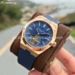 BBS Factory Vacheron Constantin Overseas Tourbillon 6000V110R-B733 42.5mm Rose Gold Rubber Strap ( (5) BBS Factory Vacheron Constantin Overseas Tourbillon 6000V/110R-B733 42.5mm Rose Gold Rubber Strap Blue Dial