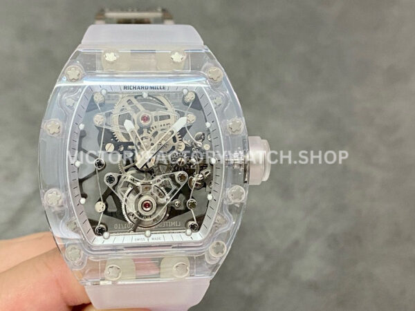 EUR Factory Richard Mille RM 056 snow glaze rubber strap skeletonized dial