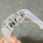 EUR Factory Richard Mille RM 056 43mm Snow Glaze Rubber Strap Skeletonized Dial