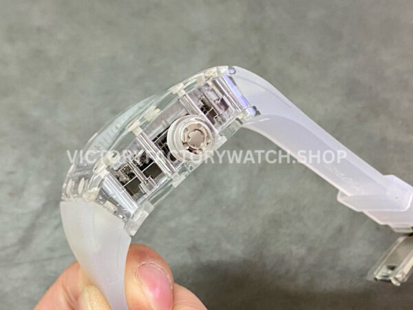 EUR Factory Richard Mille RM 056 43mm Snow Glaze Rubber Strap Skeletonized Dial