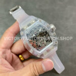 EUR Factory Richard Mille RM 056 43mm Snow Glaze Rubber Strap Skeletonized Dial